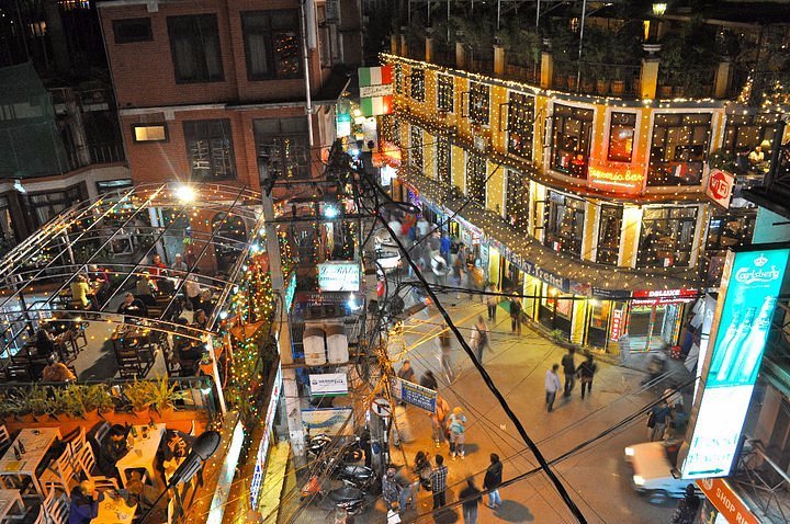 shopping by own at Thamel market 4